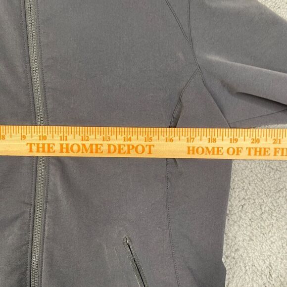 REI Jacket Full Zip Twisp Size Medium Black Softshell Hooded Stretch Outdoor - Picture 9 of 11